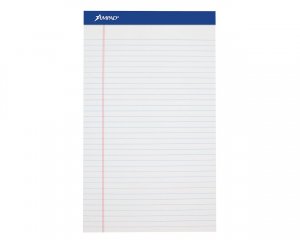 12-PACK AMPAD LEGAL PADS WHITE LG
