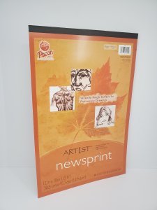 ARTIST NEWSPRINT 12X18 50 SHEET
