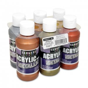 METALLIC ACRYLIC SET 6CT 4OZ