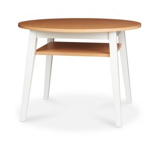 WOOD ROUND TABLE AND CHAIRS ST