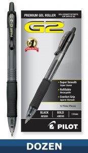DZ G2 GEL BLACK BOLD 1.0MM