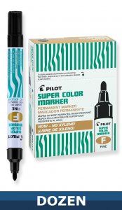 SCA PERMANENT MARKER BULLET BK