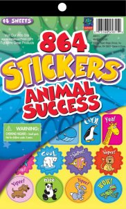 864 STICKERS ANIMAL SUCCESS