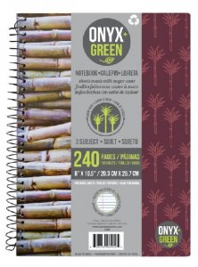 3 SUBJ NOTEBOOK SUGAR CANE PAPER