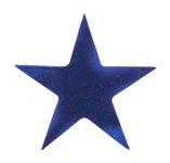 1/2" STARS BLUE 250CT STICKER FOIL