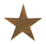 1/2" GOLD STAR 250CT STICKERS FOIL