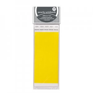 SECURITY WRISTBAND YELLOW 100CT