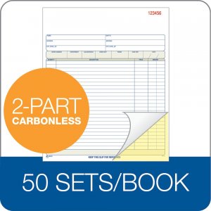 ADAMS SALES ORDER BOOK 8X10 2-PART CARBONLESS
