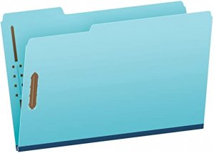 PRESSBOARD FOLDER LGL BLUE 2 FAST 25CT BOX