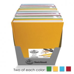 HARDBOUND SKETCHBOOK A5 ASST FASHION COLORS