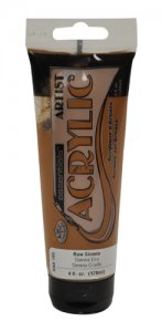 ESSENTIALS ACRYLIC RAW SIENNA 4OZ