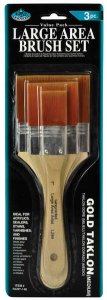 GOLD TAKLON BRUSH SET 3PCS