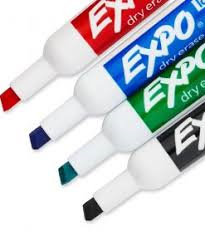 EXPO DRY ERASE CHISEL 4 COLORS