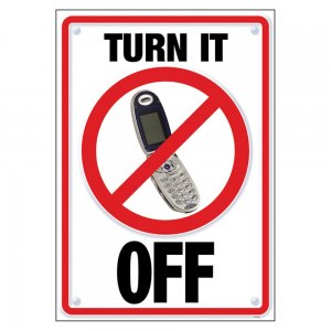 TURN IT PHONE OFF... APOSTER