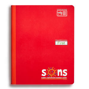 SONS NOTEBOOK FIRST RED