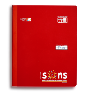 SONS NOTEBOOK THIRD RED