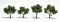 REALISTIC TREES LIGHT GREEN