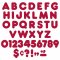 MARRON 4" CASUAL READY LETTERS