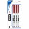 FIERO RED FINELINER PEN 4CT