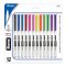 FIERO FINELINER MARKERS ASSORTED 12CT